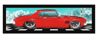 RED HQ MONARO GTS BAR RUNNER