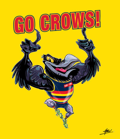 GO CROWS AFL POLAR FLEECE BLANKET