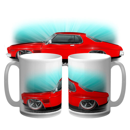 HOLDEN HQ GTS RED MONARO MUG