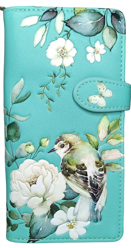 GARDEN BIRDS LARGE WALLET