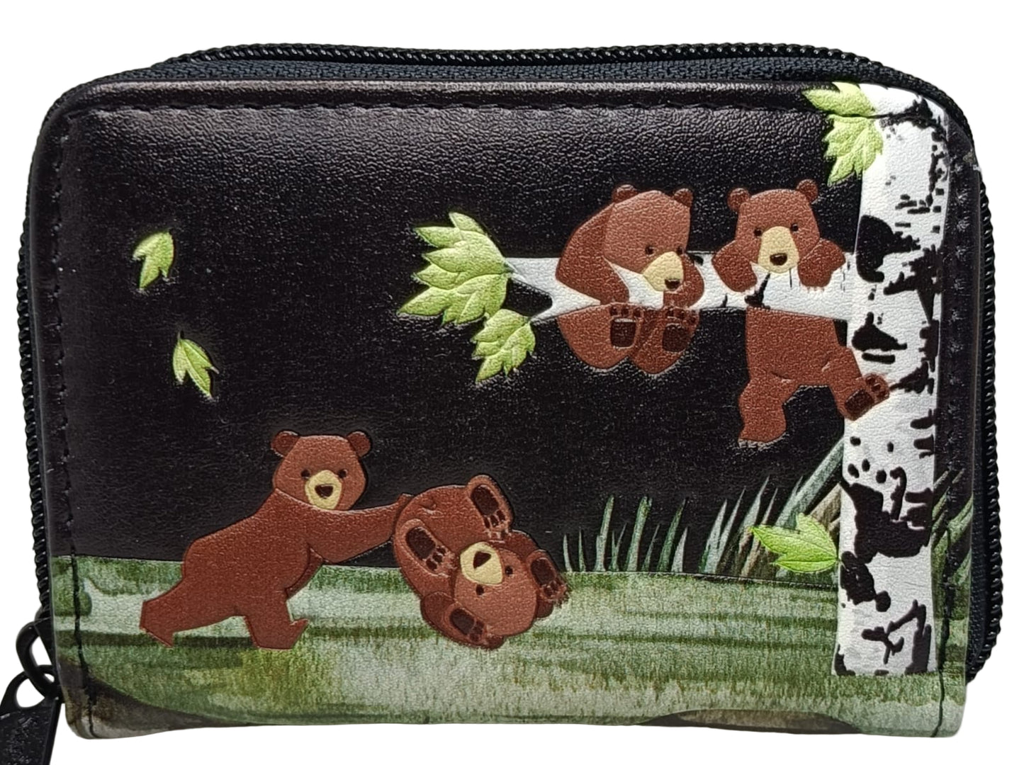 CRAZY BEARS COIN PURSE BLK