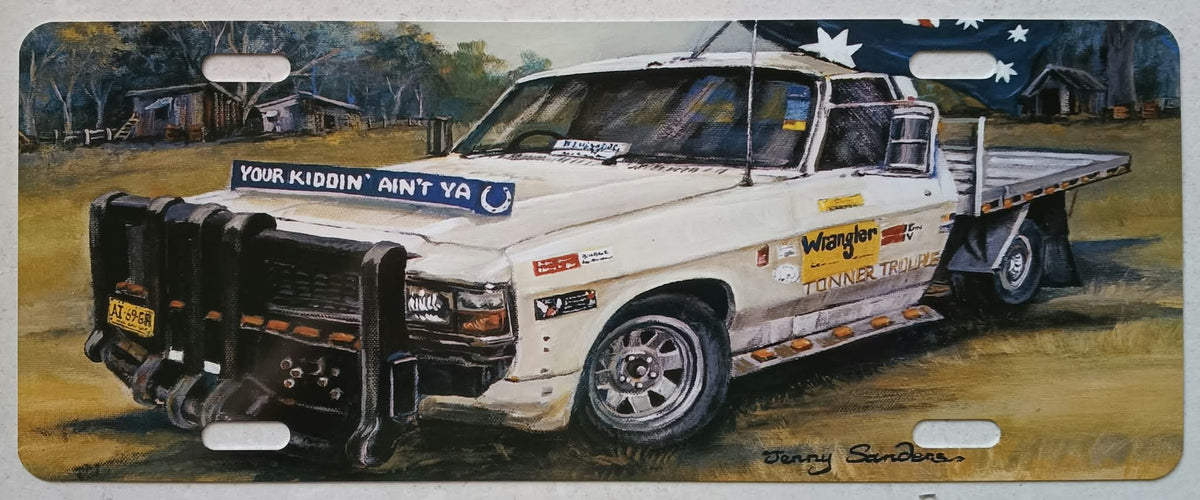 WB AUSSIE UTE N/PLATE SIGN