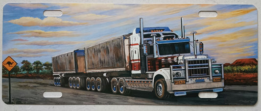 B DOUBLE TRUCK N/PLATE SIGN
