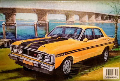 YELLOW FORD GTHO CANVAS PRINT 20X30CM