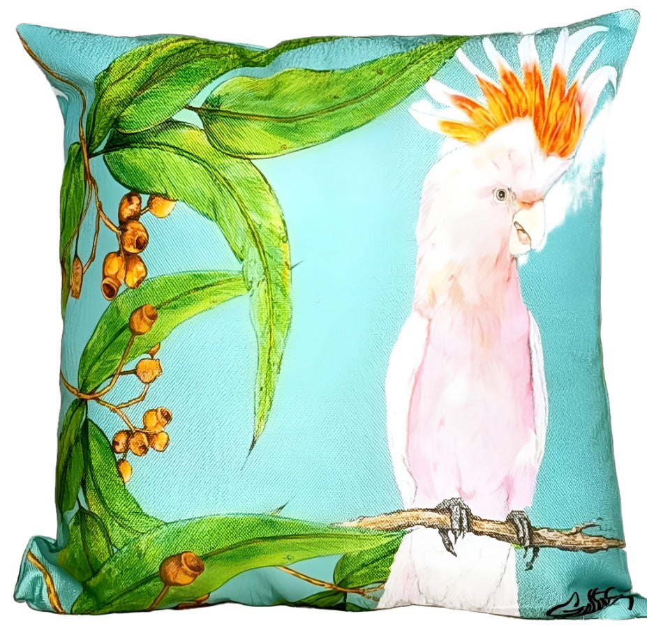 MAJOR MITCHELL COCKATOO CUSHION + INSERT 45CMX 45CM