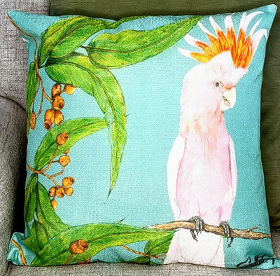 MAJOR MITCHELL COCKATOO CUSHION + INSERT 45CMX 45CM