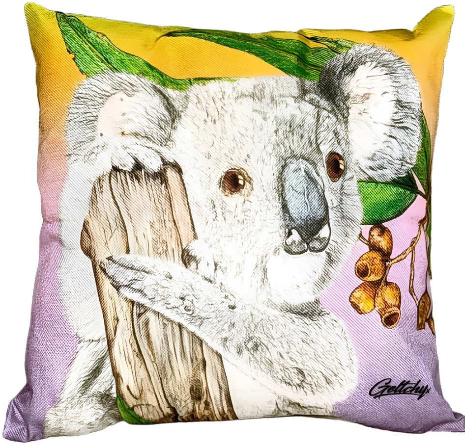 KOALA PATTERN CUSHION + INSERT 45CM X 45CM