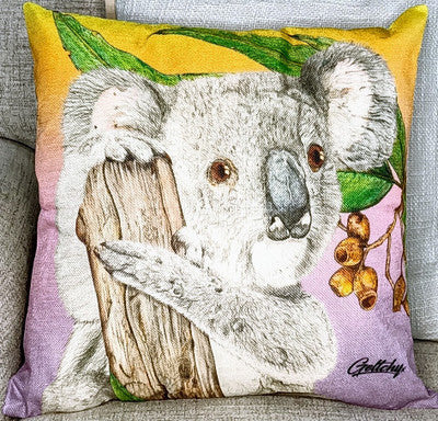 KOALA PATTERN CUSHION + INSERT 45CM X 45CM