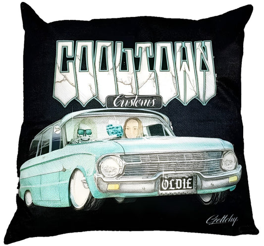 OLDIE FORD CUSHION + INSERT 45CM X 45CM