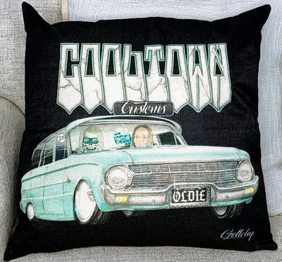 OLDIE FORD CUSHION + INSERT 45CM X 45CM