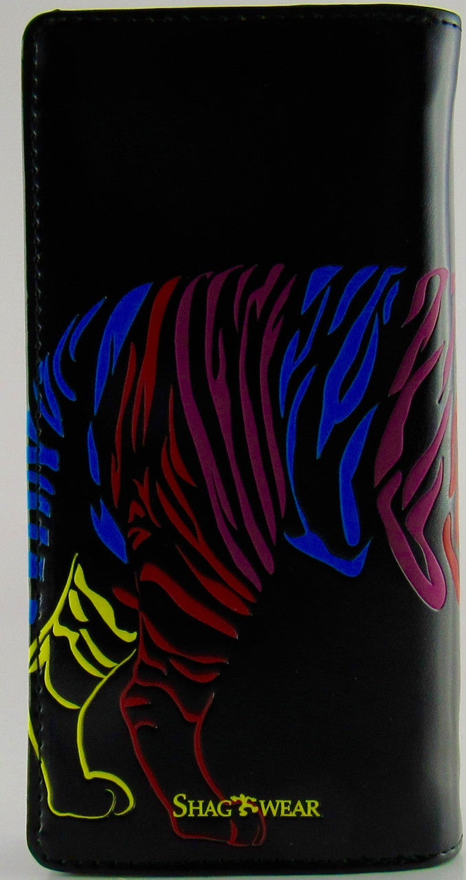 SHAGWEAR COLORFUL TIGER LGE WALLET