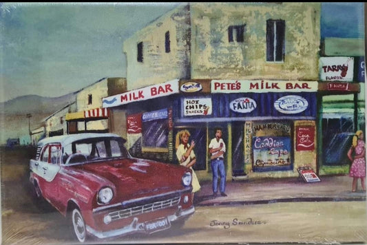 PETES MILK BAR CANVAS PRINT 20CM X 30CM