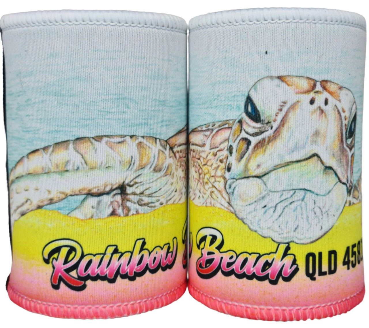 RAINBOW BEACH TURTLE STUBBY COOLER