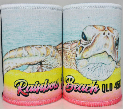 RAINBOW BEACH TURTLE STUBBY COOLER