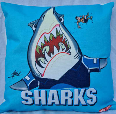 SHARKS CUSHION + INSERT