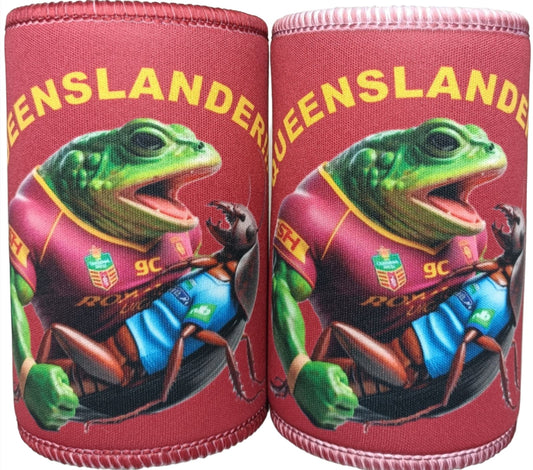 QUEENSLANDER STATE OF ORIGIN STUBBY COOLER