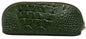 CROC PRINT GRN EYEGLASS CASE -COSMETIC