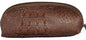 CROC PRINT BRN EYEGLASS CASE -COSMETIC