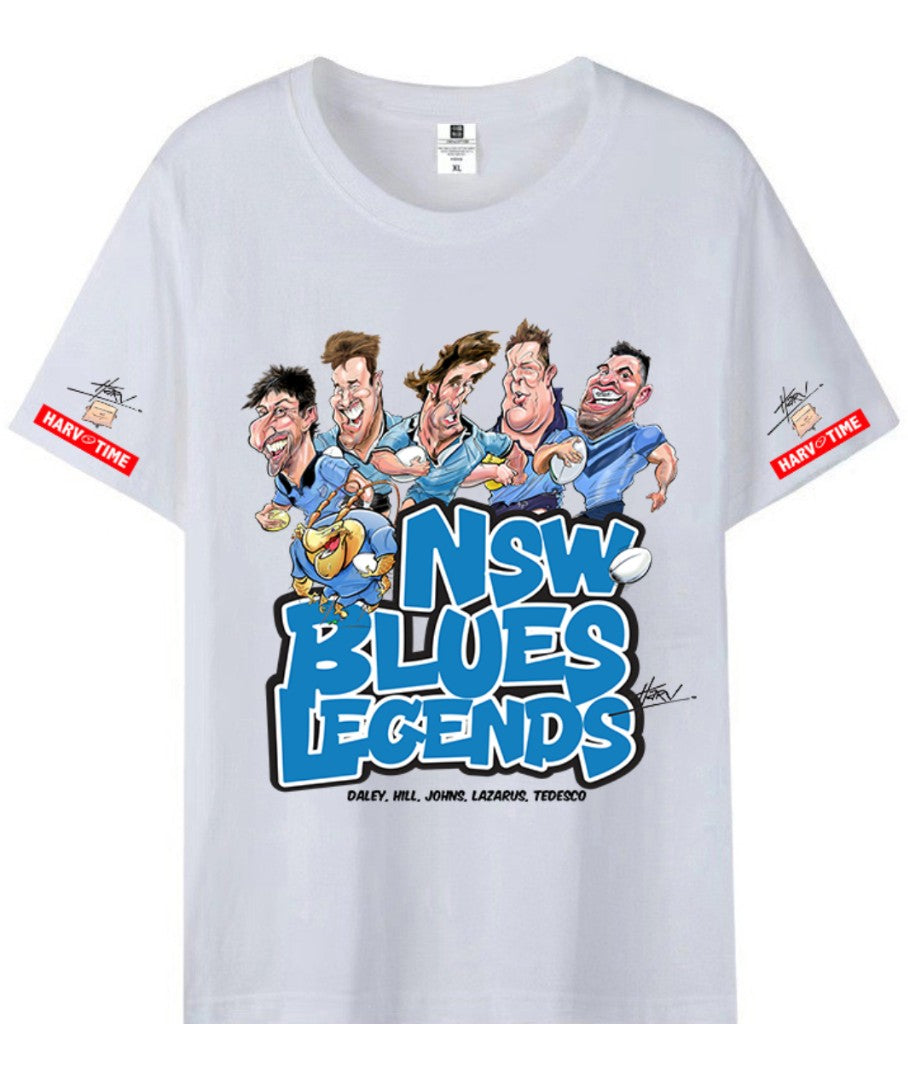 NSW BLUES T SHIRT -LGE