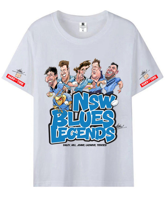 NSW BLUES T SHIRT -LGE