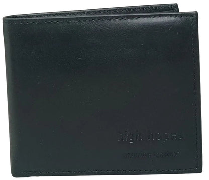 Leather blk Mens wallet