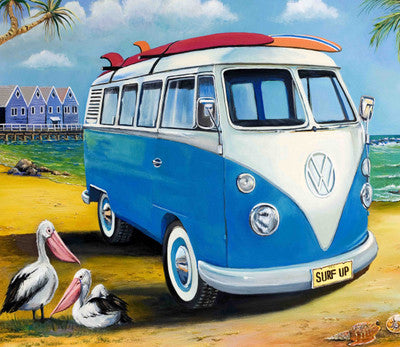 SURFS UP KOMBI POLAR FLEECE BLANKET