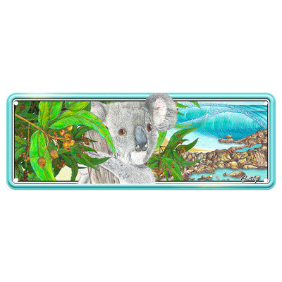 BEACH KOALA NUMBER PLATE