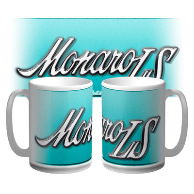 LS MONARO BADGE TEAL MUG