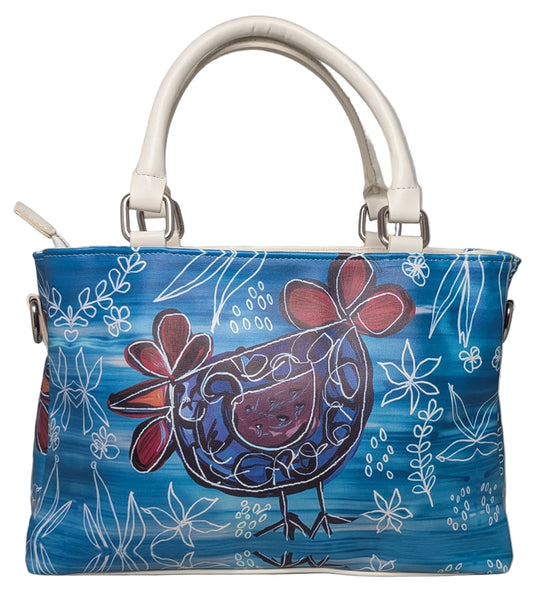 SINGLE CHICKEN TEAL TOTE