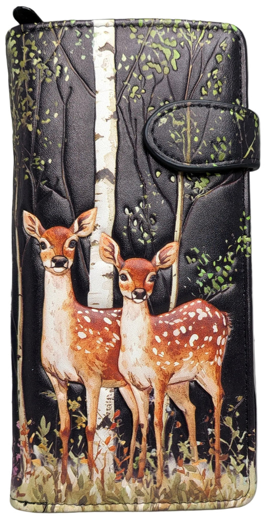 DEER GATHERING LGE WAL