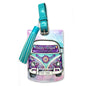 LISA POLLOCK PURPLE KOMBI LUGGAGE TAG