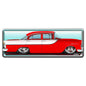 RED FB HOLDEN NUMBER PLATE