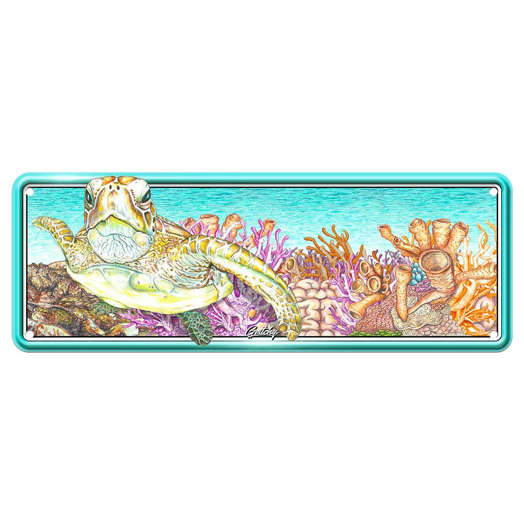 SEA LIFE TURTLES NUMBER PLATE