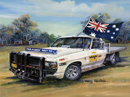 WB AUSSIE UTE TIN SIGNS 30cm x 40cm