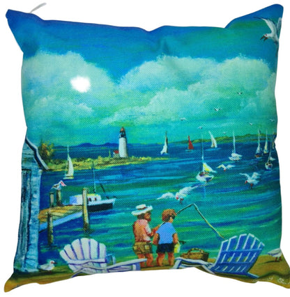 LIGHTHOUSE PELICAN CUSHION + INSERT 45CM X 45CM