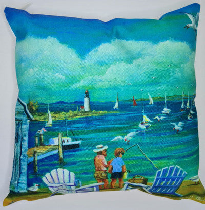 LIGHTHOUSE PELICAN CUSHION + INSERT 45CM X 45CM