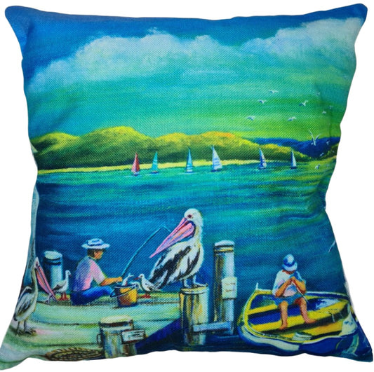 MR PERCIIVAL PELICAN CUSHION + COVER