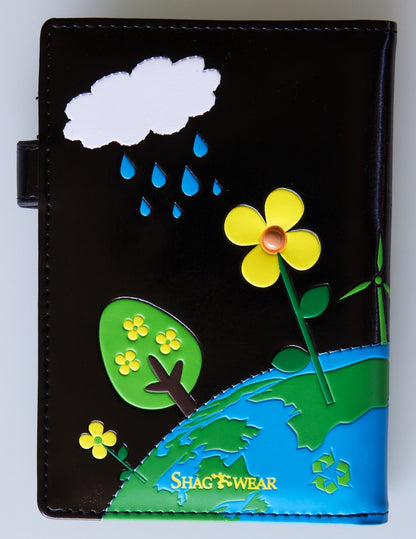 SHAGWEAR MOTHER EARTH BLACK PASSPORT HOLDER