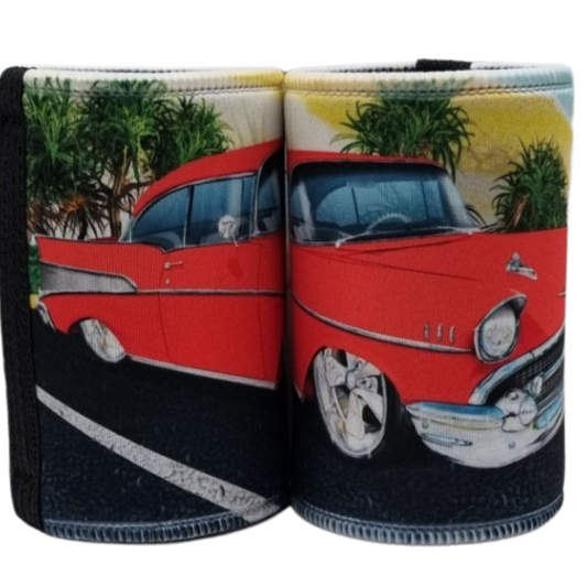 CHEV BELAIR RED STUBBY COOLER