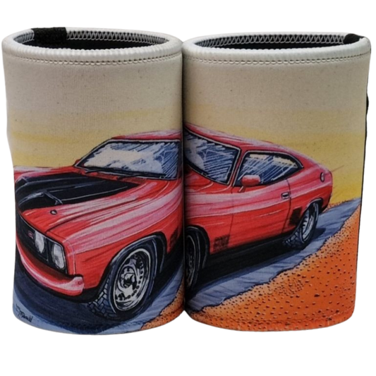XB GT RED HARDTOP STUBBY COOLER
