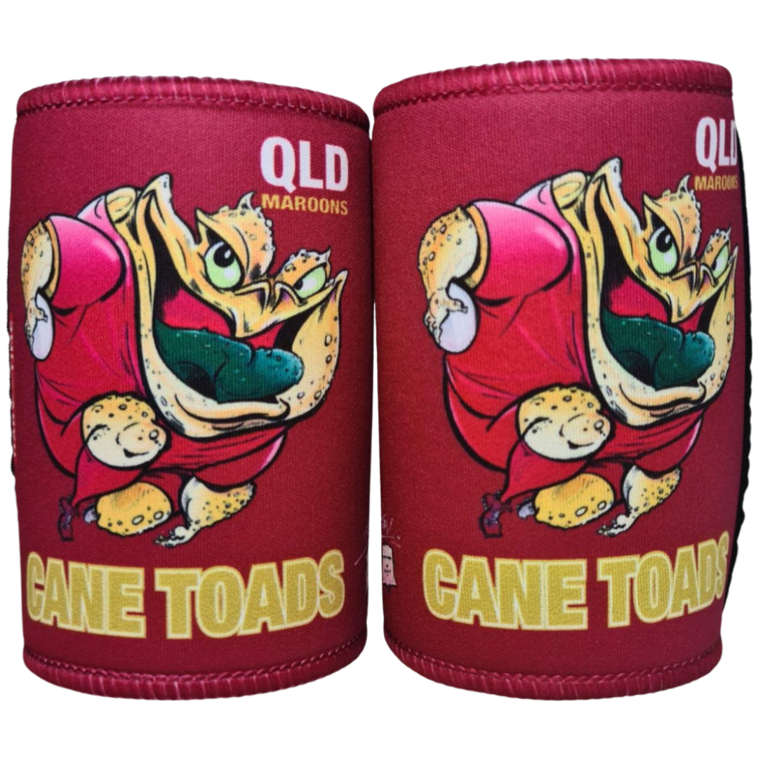 QLD CANE TOAD STUBBY COOLER