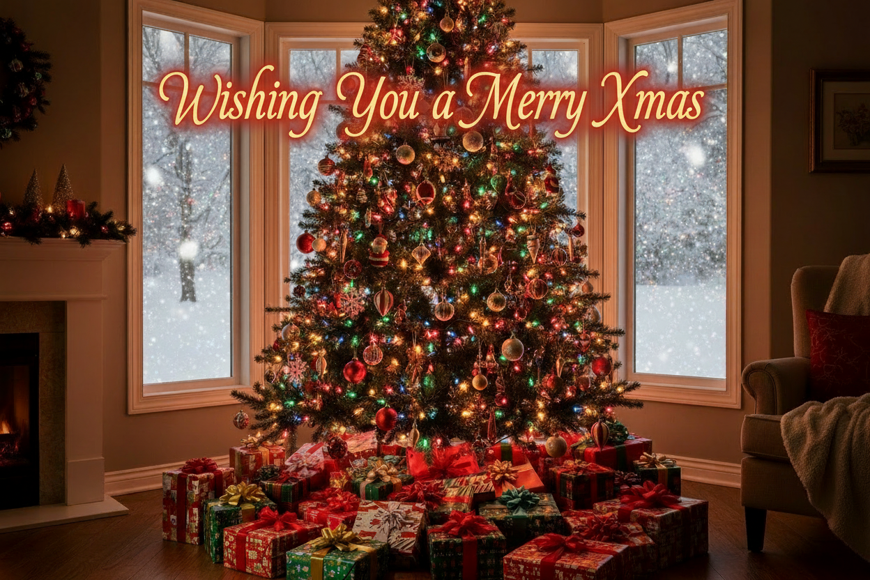 please add - wishing you a merry xmas 