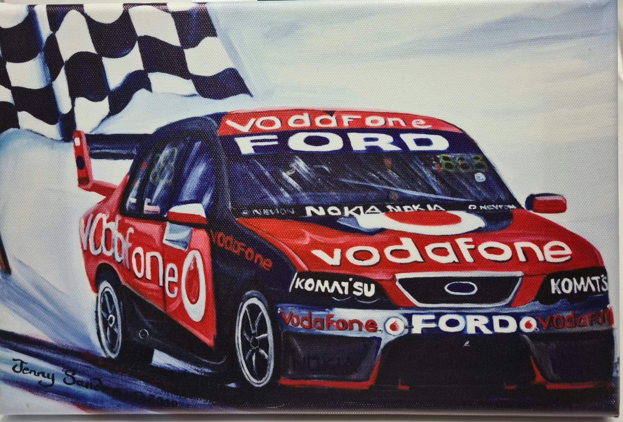 BATHURST FALCON CANVAS PRINT 20CM X 30CM