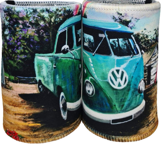 GREEN KOMBI UTE STUBBY COOLER