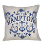 HAMPTONS STYLE CUSHIONS + INSERT 45CM X 45CM