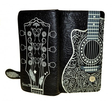 GUITAR HEAD BLK LARGE WALLET